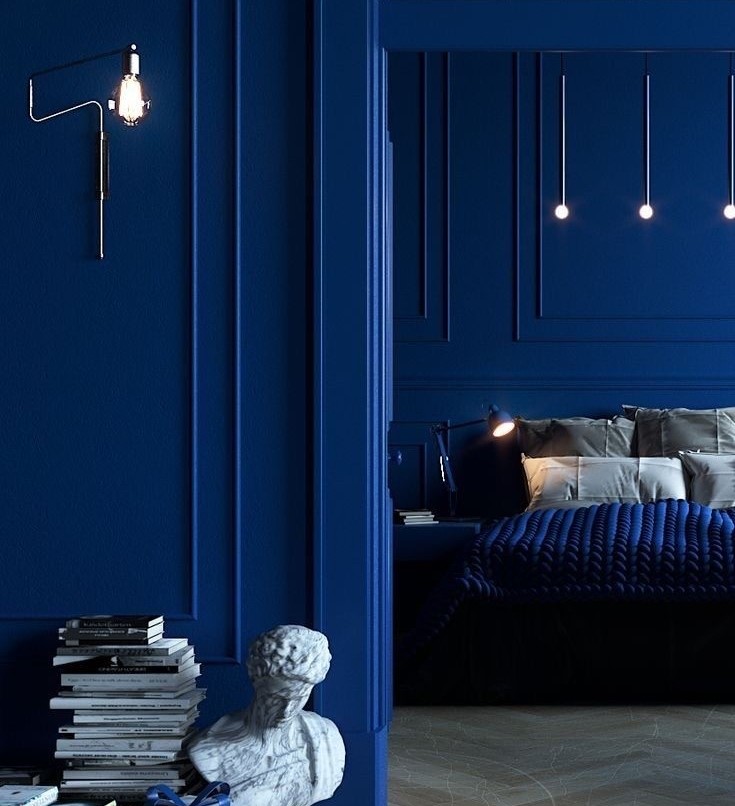 blue wall paint